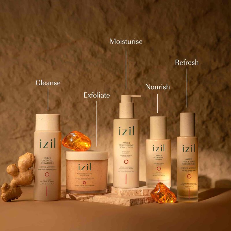 الزيت الجاف المغذّي برائحة العنبر image number null