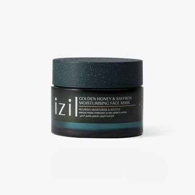 قناع الوجه المرطب بالزعفران والعسل الذهبي