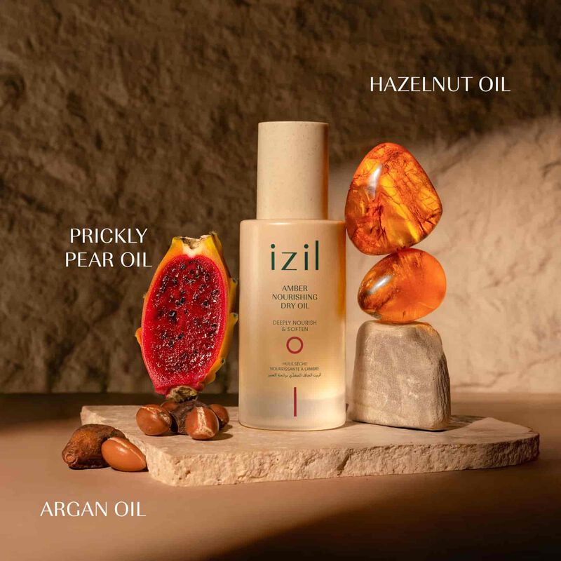 الزيت الجاف المغذّي برائحة العنبر image number null